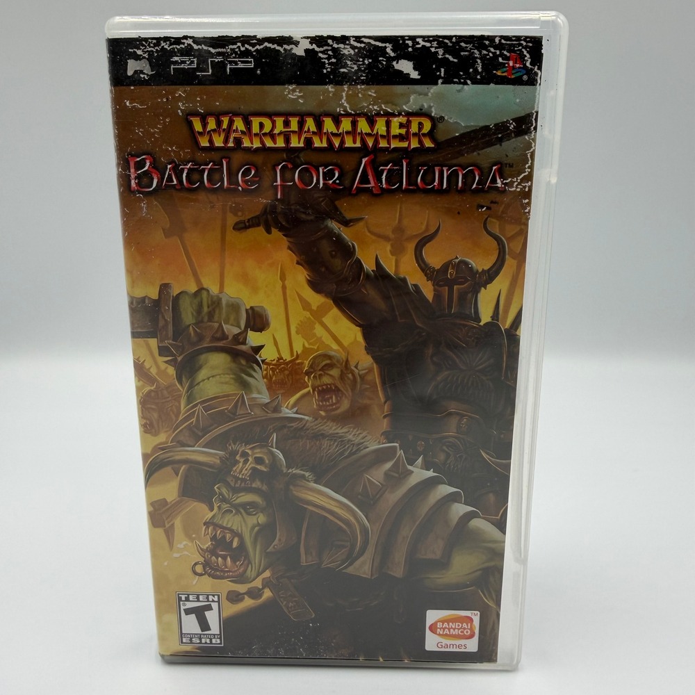 Warhammer Battle for Atluma Sony PSP 2006 Bandai Namco Game Complete ULUS-10123